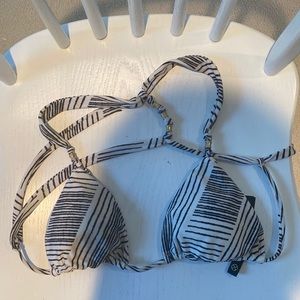 ViX Paula Hermanny Bikini Top, white/black size M